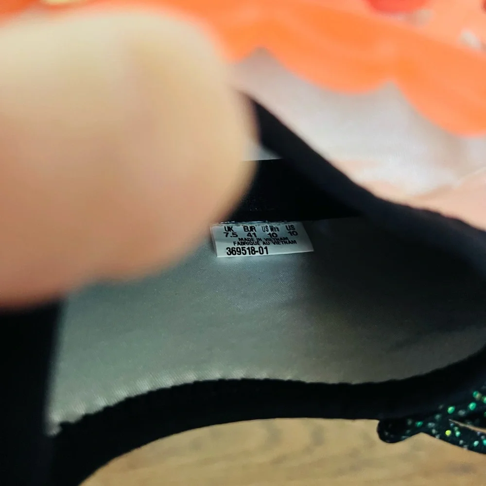 Sophie Webster Puma collab Vibrant Orange and Black women's Athletic Sneaker - Picture 6 of 6